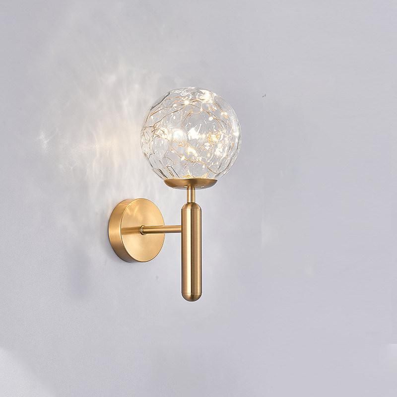 Modern Decorative Full Star Wall Lamp Black Gold for Children Bedroom Living Room Wall Mounted LED Light (WH-OR-116)
