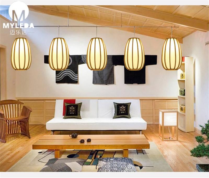 Popular LED Ceiling Modern Metal Chandelier Bamboo Pendant Light