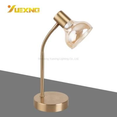 Personality Round Bronze Clear E14 Lamp Shade Simple20W 30W Max40W LED Table Lamp