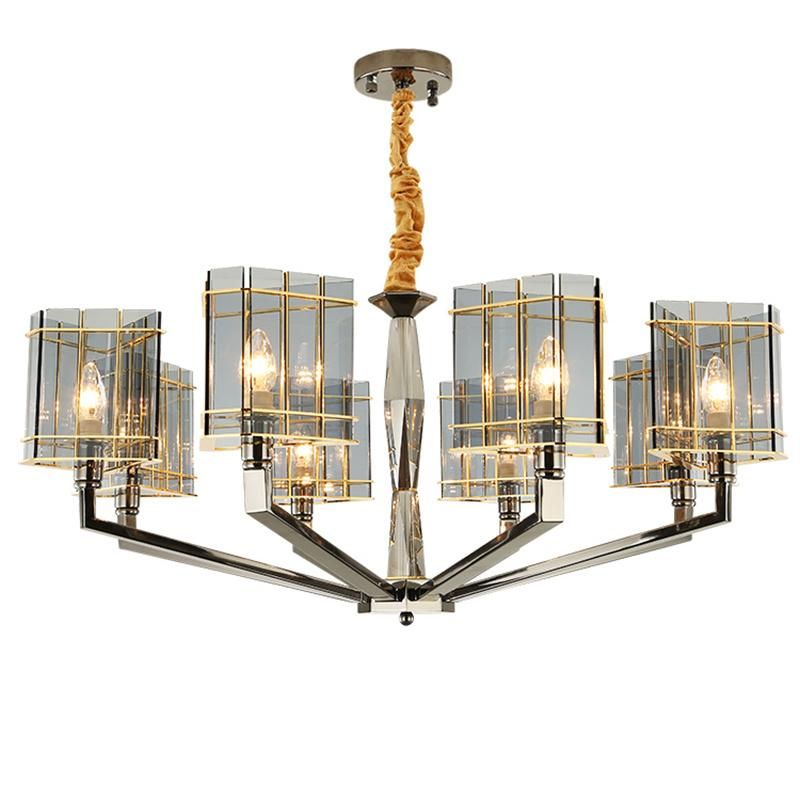 Industrial Style Crystal Chandelier Dining Room restaurant Pendant Lamp Light
