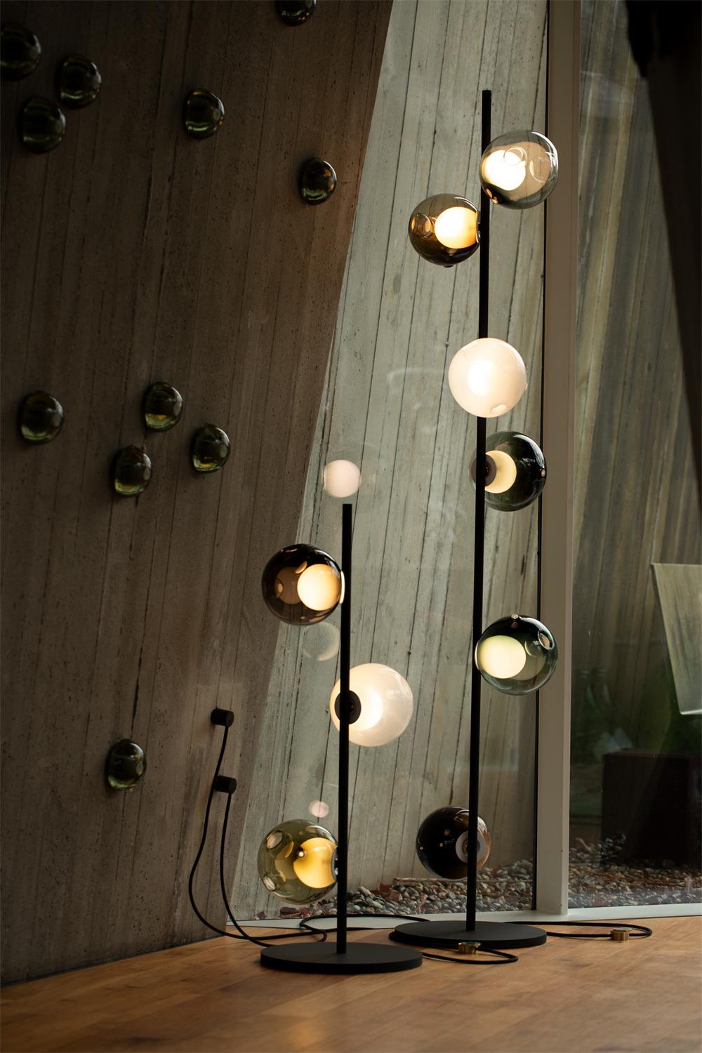 2022 Indoor Decor Glass New Design Milky White Floor Lamp