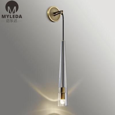 Wall Sconce Custom Industrial Clear Glass LED Wall Light Fixture Bathroom Lighting