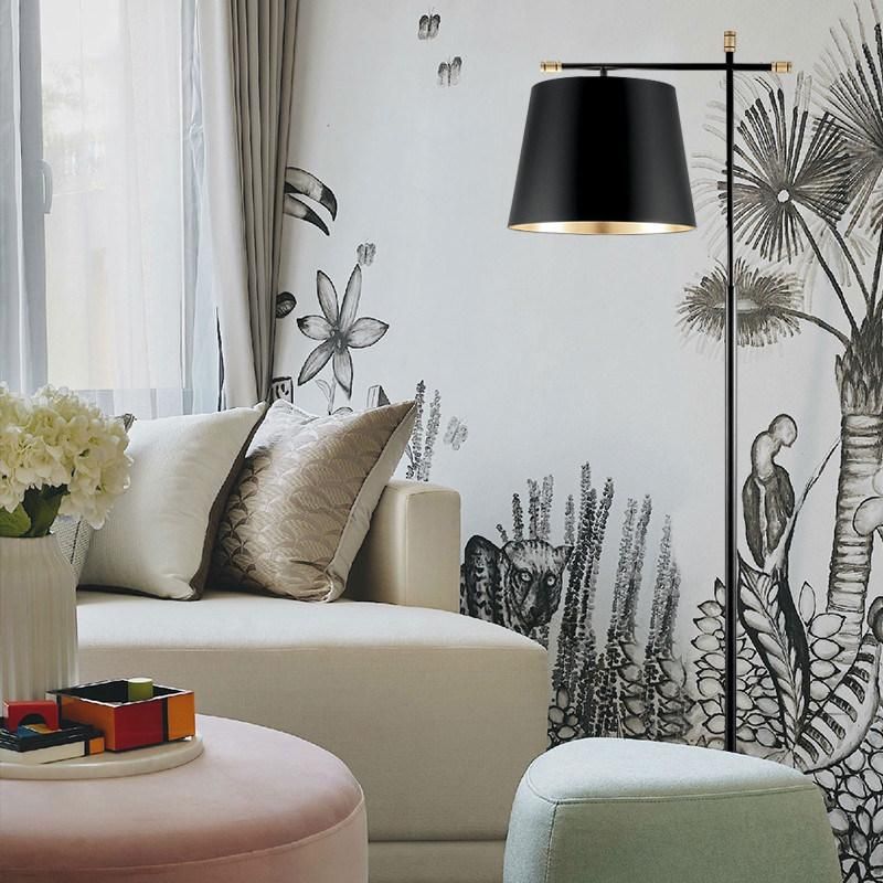 Hotel Decorative Fabric Shade Standing LED Floor Lamp