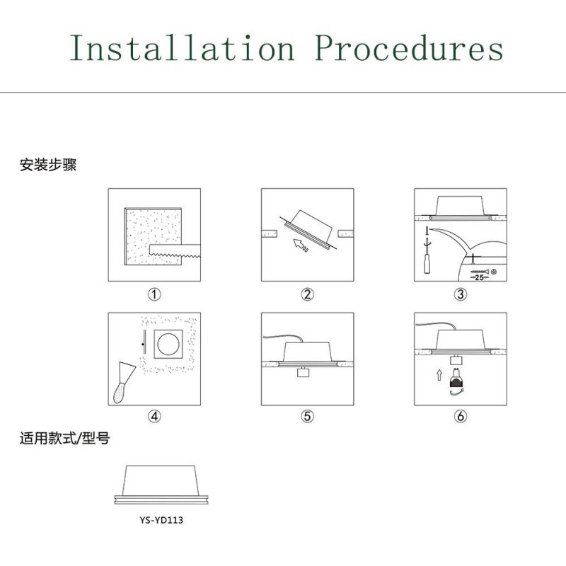 Simple Plaster Decoration Ceiling Lighting for Home
