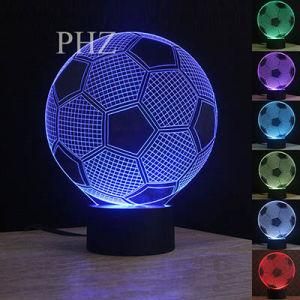 Cool 3D Illusion LED Desk Lamp with USB Cable