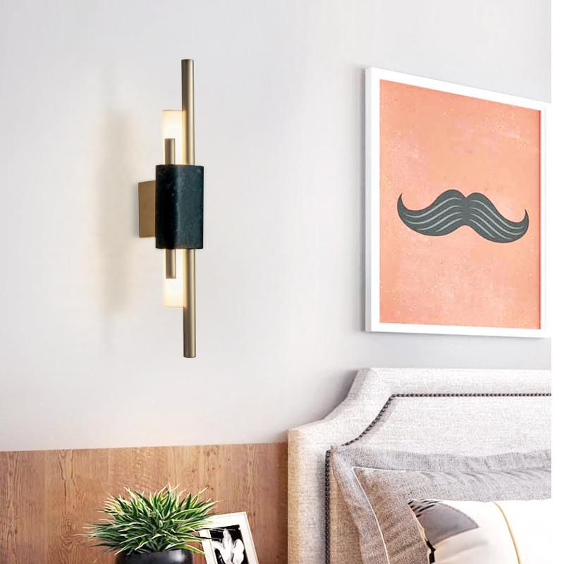 Creative Modern Style Black Golden Wall Lamp Bedside Lamp Bedroom Lamp
