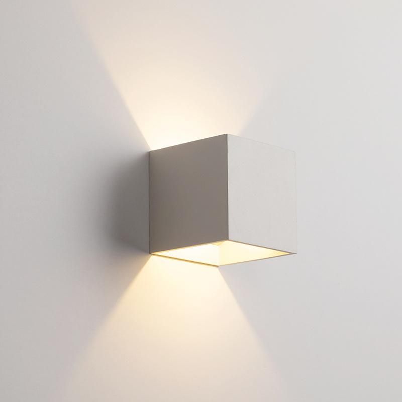 Black Cube Design Concise Style Wall Lamp Bedside Lamp Nightsand Lamp