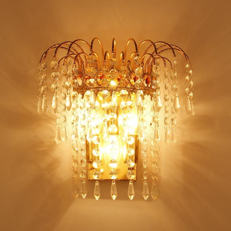Crystal Wall Lamp Bedroom LED Wall Light Living Room Bathroom Crystal Light Fixture (WH-OR-156)