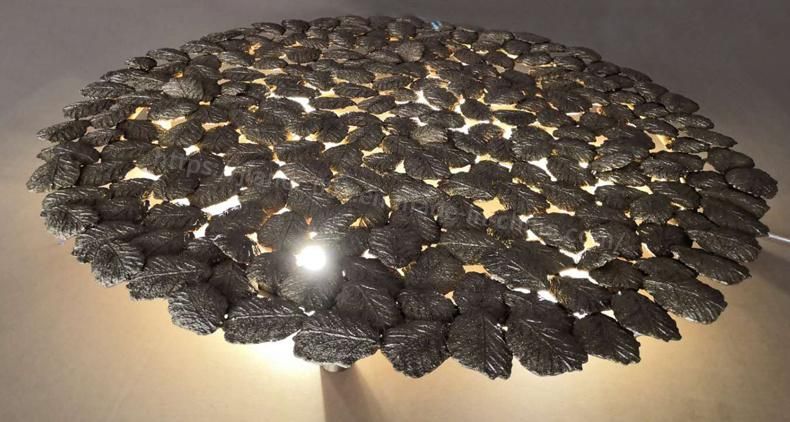 Modern Luxury Round Copper Brass Wall Sconces Light for Hotel, Villas