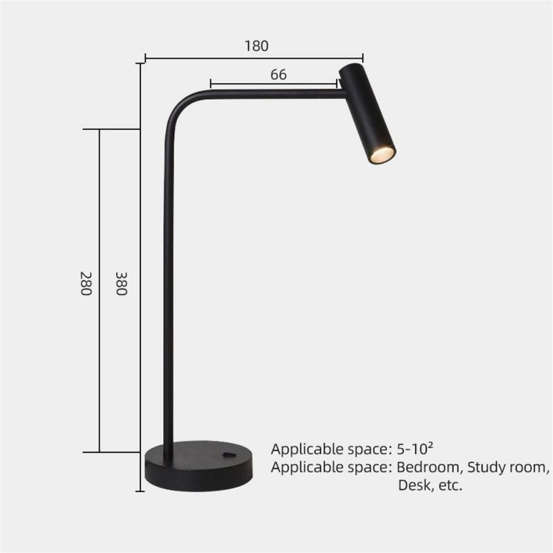 Desk Lamp Aluminum Table Lamp 90-260V Reading Table Lamps CREE Chip Light Head Rotating LED Desk Lamp Luminaria