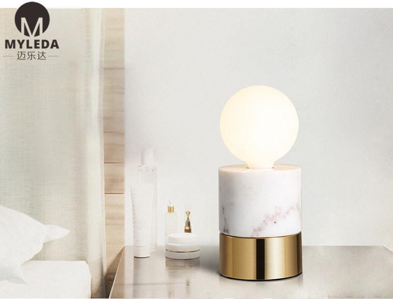 Hotel Bedroom Bedside Decorative Marble Table Lamp