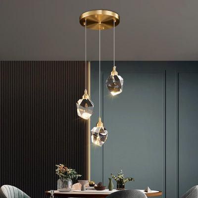 Nordic Pendant Lamps Design Diamond Long Wire Light LED Pendant Lights Decoration Stairs Suspended Lights (WH-AP-119)