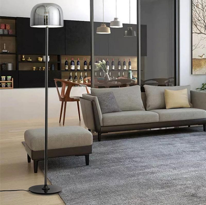 Modern Lighting LED Floor Lamp Smoke or Copper Glass Standing Lamp LED Floor Lamp (WH-MFL-159)