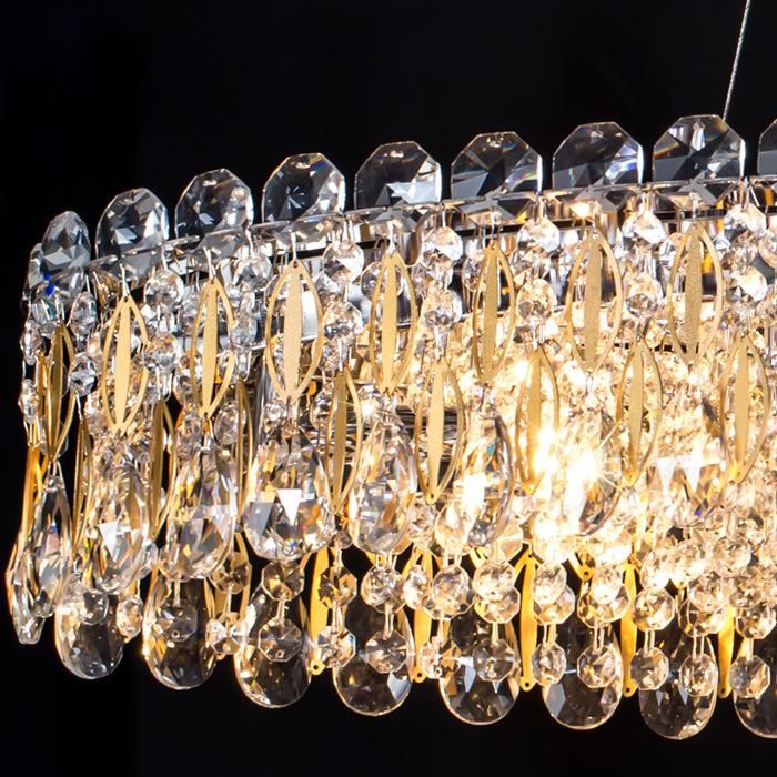 Luxury Modern Gold Crystal Chandelier Light for Hotel Restaurant Ding Room