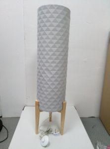 Wholesale Floor Lamp Fabeic Lampsahde with Wooden Lampbased