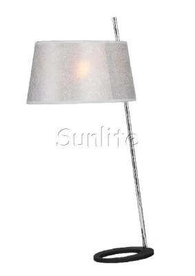 Modern White Plastic Shade Table Lamp (TB-5335-WH)