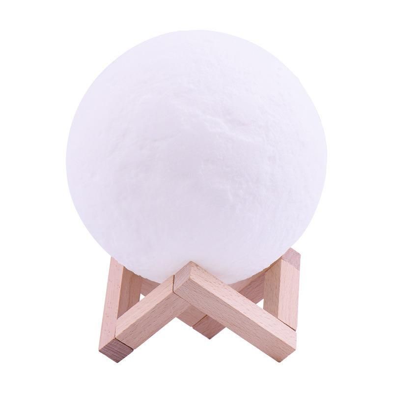 Wholesale Moonlight Touch Switch Decoration 3D Print Portable LED Moon Shape Night Light