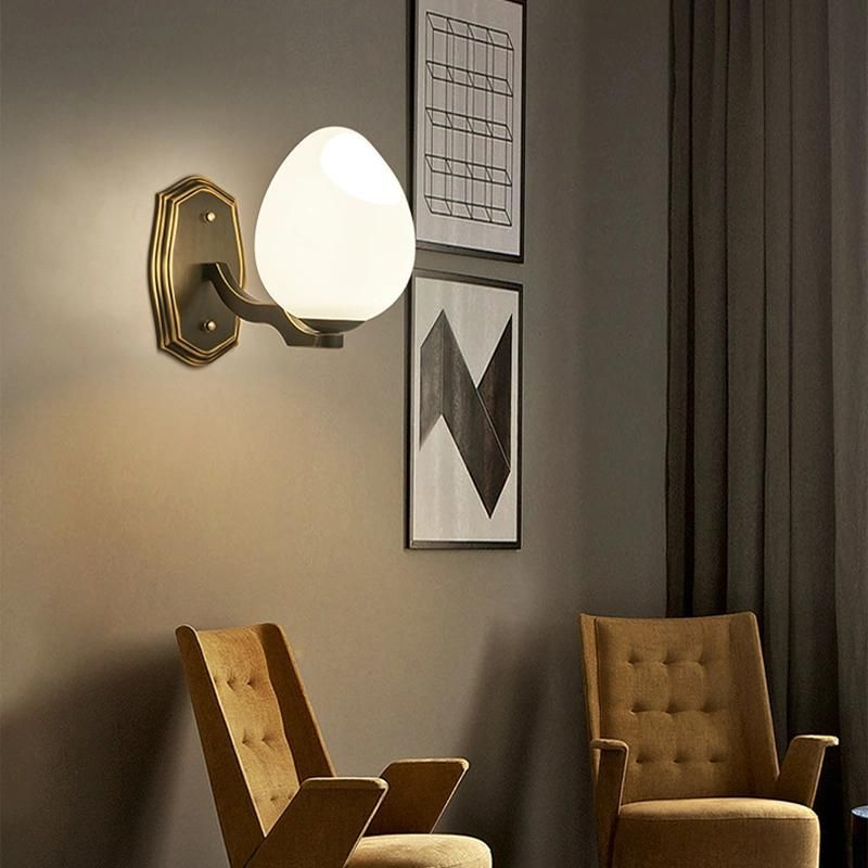 Glass Wall Lamp Bedroom Bedside Lighting Creative Home Decoration Corridor Study Wall Light