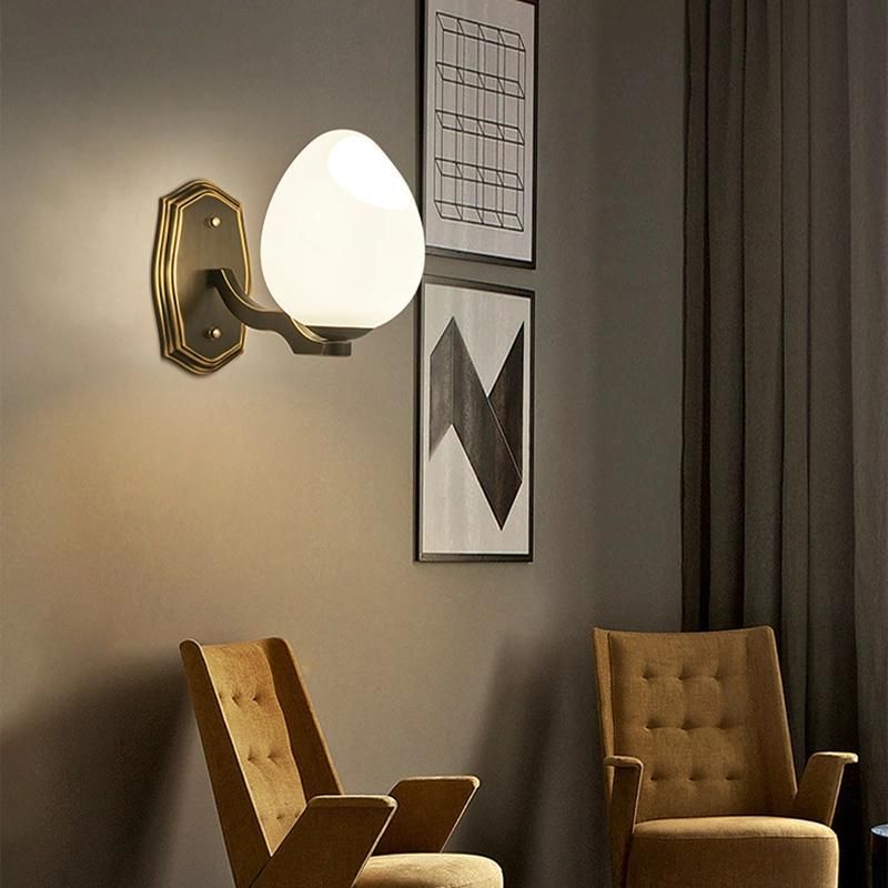 Glass Wall Lamp Bedroom Bedside Lighting Creative Home Decoration Corridor Study Wall Light