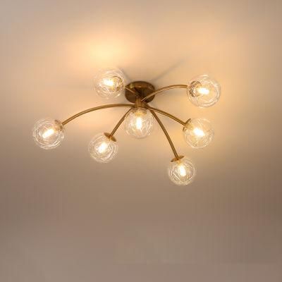 White Transparent Lampshade Hotel Lamp Living Room Lamp Ceiling Lamp LED