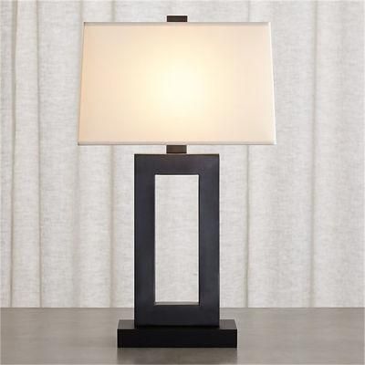 Small Bedside Reading Desk Lamp Light with Fabric Shade