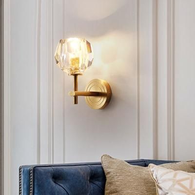 K9 Crystal Ball Brass Polishing Wall Light