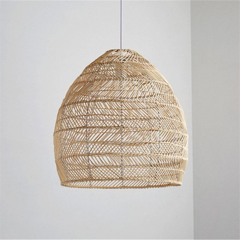 Modern Rattan Pendant Lights Japanese Style Hanglamp for Living Room Bedroom Dining Room Bar Decor Loft E27 Luminaire Suspension