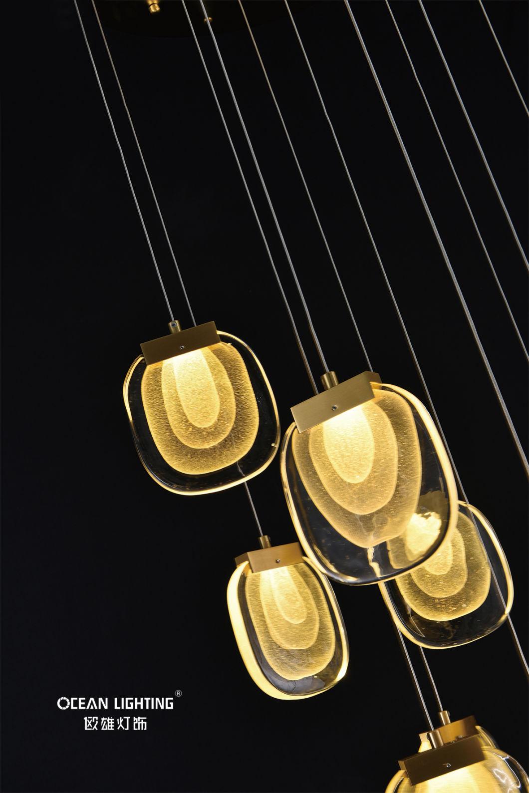 Golden Warm Lighting 3000K Metal 22*3W Crystal Chandelier Lighting