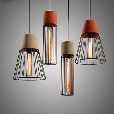 Dinner Room Lighting Chandelier Pendant Lamp with Cement Base