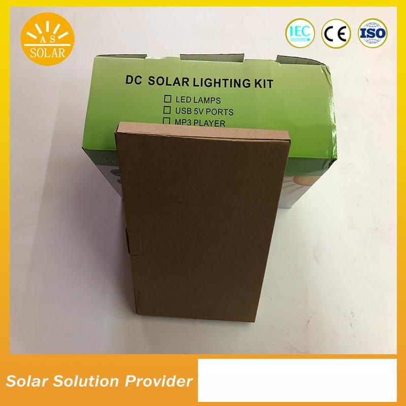 Portable Li-ion Battery Solar LED System Solar Lighting Power Kits