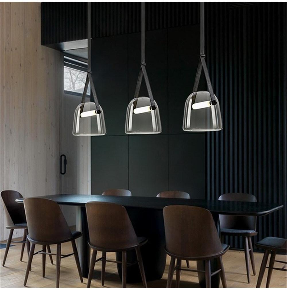 Simple Modern Restaurant Pendant Lights Glass Hanging Lights