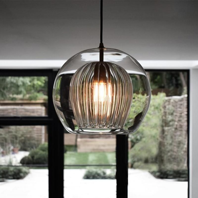 Nordic LED Glass Pendant Light Modern Kitchen Hanging Lights Bar Industrial Lamp (WH-GP-87)