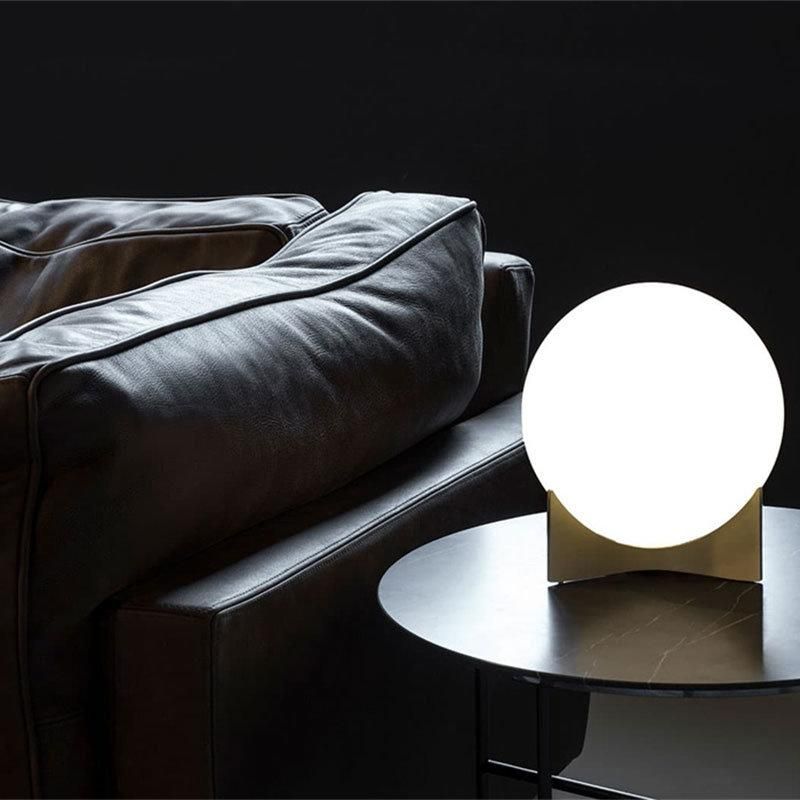 2022 One Nordic Designer Glass Simple Decoration Bedroom Bedside Table Lamp Bathroom Decor
