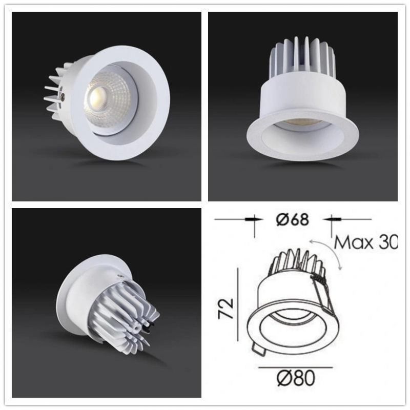 Deep Recessed Movable Recessed Downlight Fixture