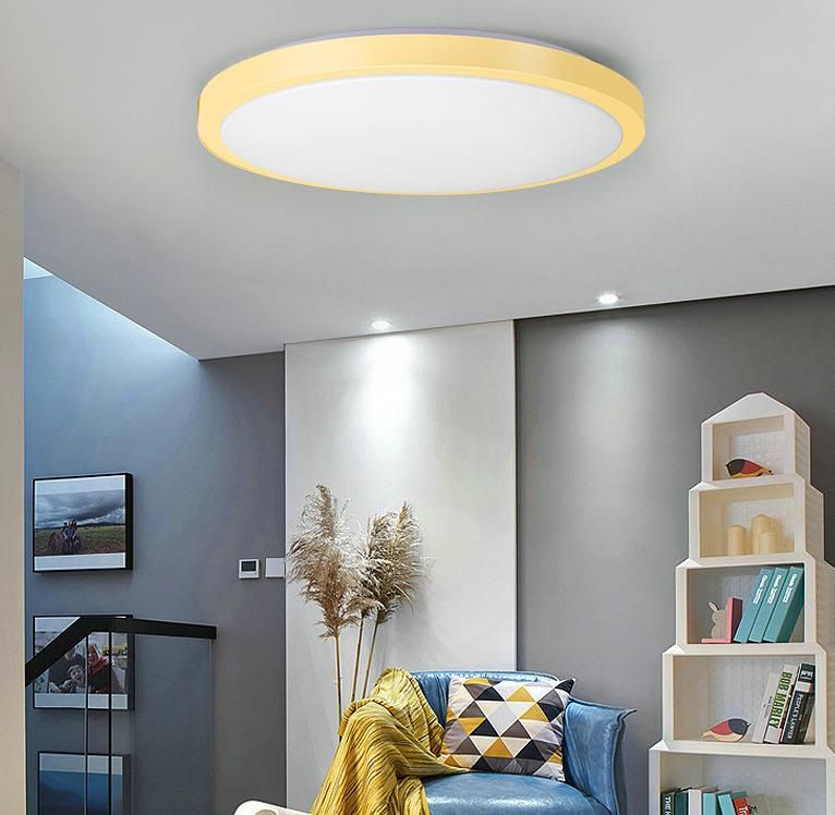 Nordic Macaron New Chinese Hall LED Ultra-Thin Ceiling Light for Wholesale
