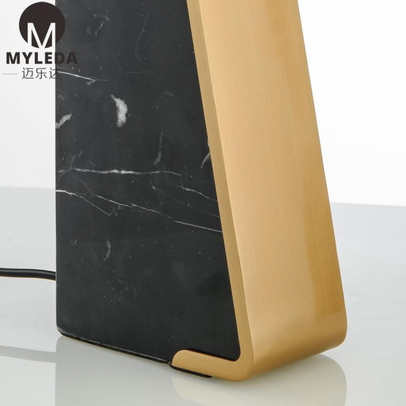 Marble Black Table Lamp Decorative Bedroom Table Light
