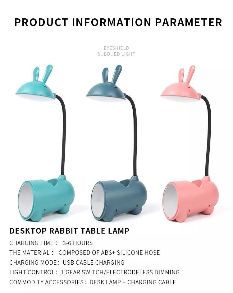 Amazon Lighting Student Desktop LED Reading Touch Switch USB Charging Small Night Light