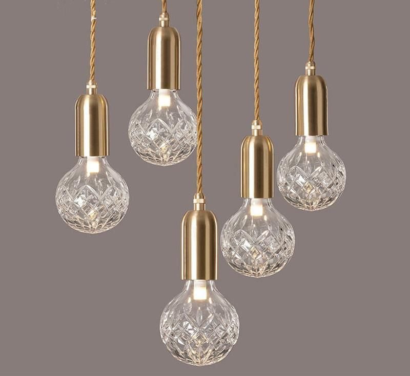 Modern Style Glass Hanging Pendant Lamp