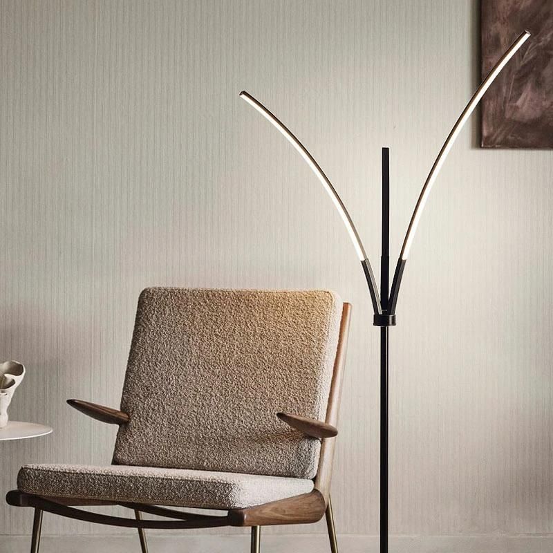 Simple and Modern Living Room LED Creative Personality Bedroom Study Floor Lamp