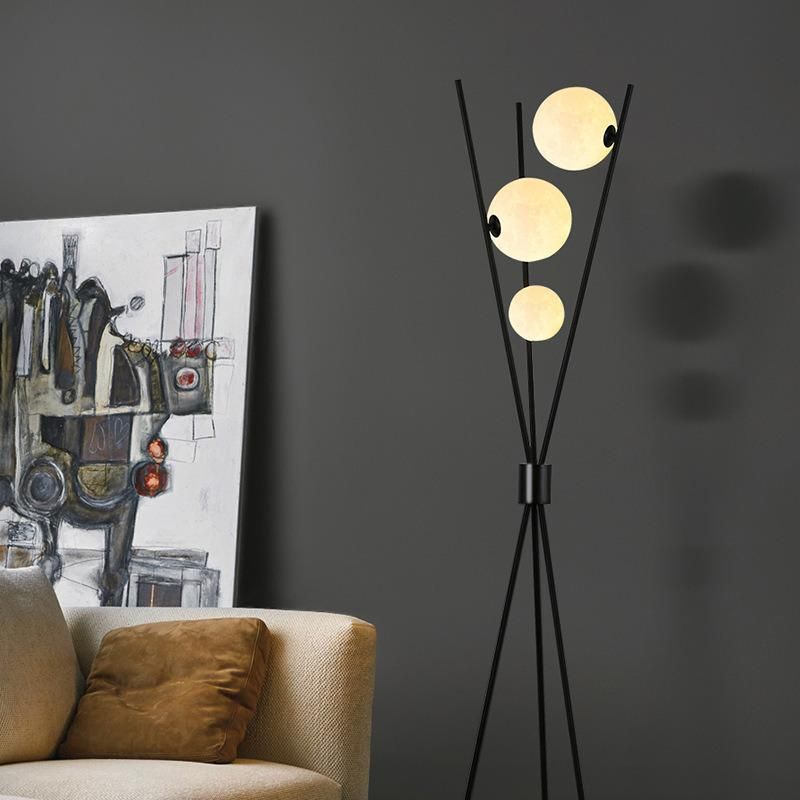 Nordic Post-Modern Floor Lamp 3D Printing Moon LED Lamps for Living Room Nordic LED Floor Lamp (WH-MFL-119)