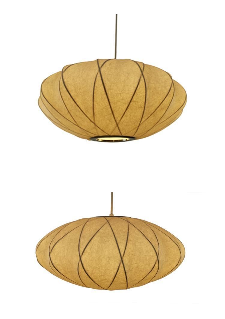 Professional Supplier Postmodern Silk Lampshade Cocoon Lanterns Pendant Lamp for Restaurant