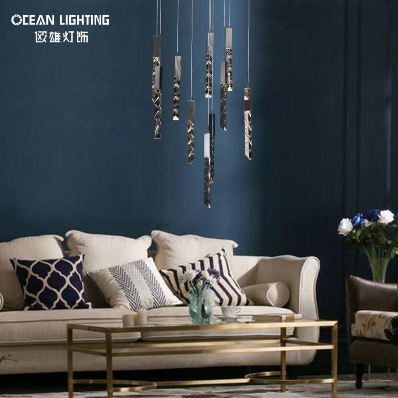 Golden Warm Lighting 3000K Metal 7*3W Crystal Chandelier Luxury