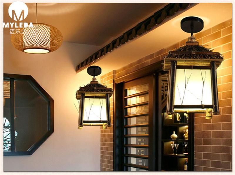 Retro Antique Iron Cage Decorative Chandelier Modern Pendant Lamp