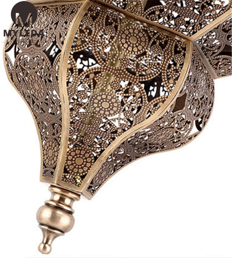 Brass Moroccan Decorative Bar Pendant Light