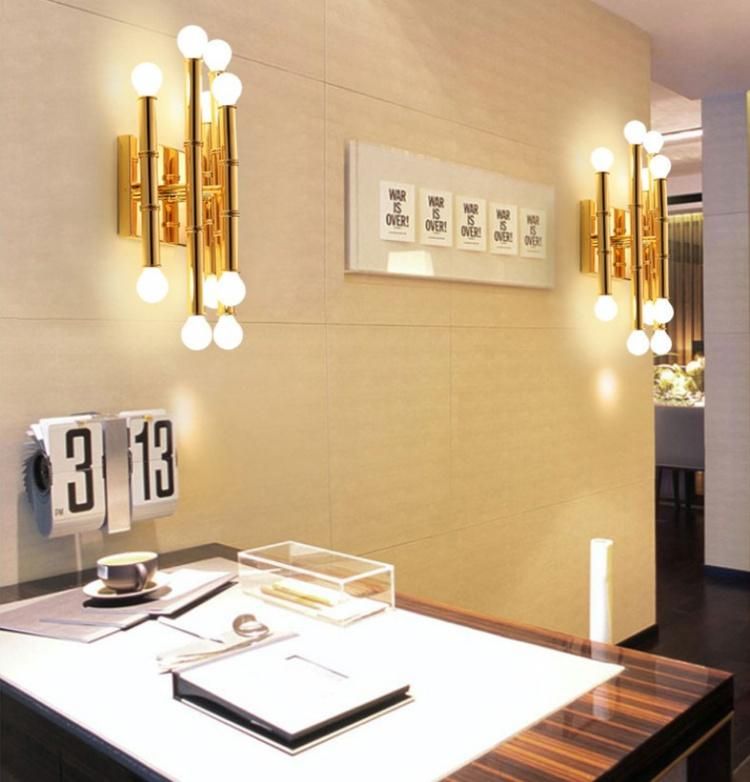 Luxury Gold Tube Bubble Lamp Wall Indoor Modern Light