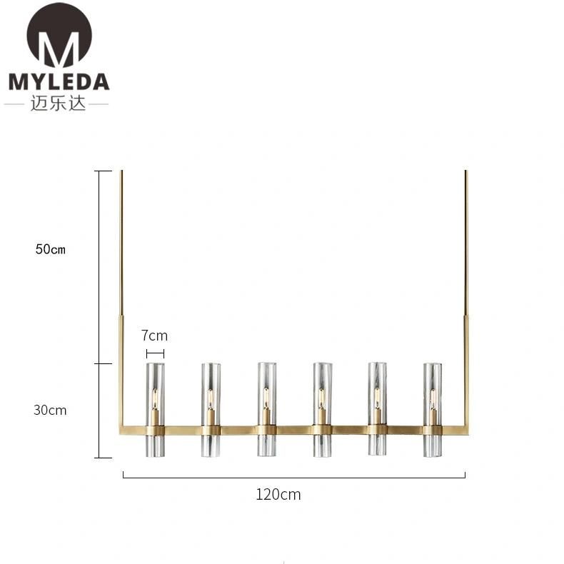 Industrial Modern Minimalist Simple Matte Brushed Brass Pendant Lighting
