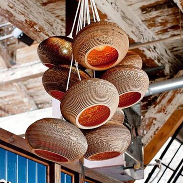 Countryside Ribbon Cotton Pendant Light for Kitchen Bedroom Coffee Shop Lighting Fixtures (WH-WP-13)