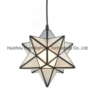 Jlp-S01 Decorative Frosted Glass Moravian Star Pendant Hanging Lamp