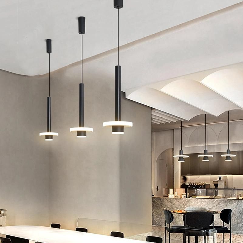 Modern Minimalist Bedroom Nordic LED Julious Tubular Monochromatic Modern Pendant Light (WH-AP-341)