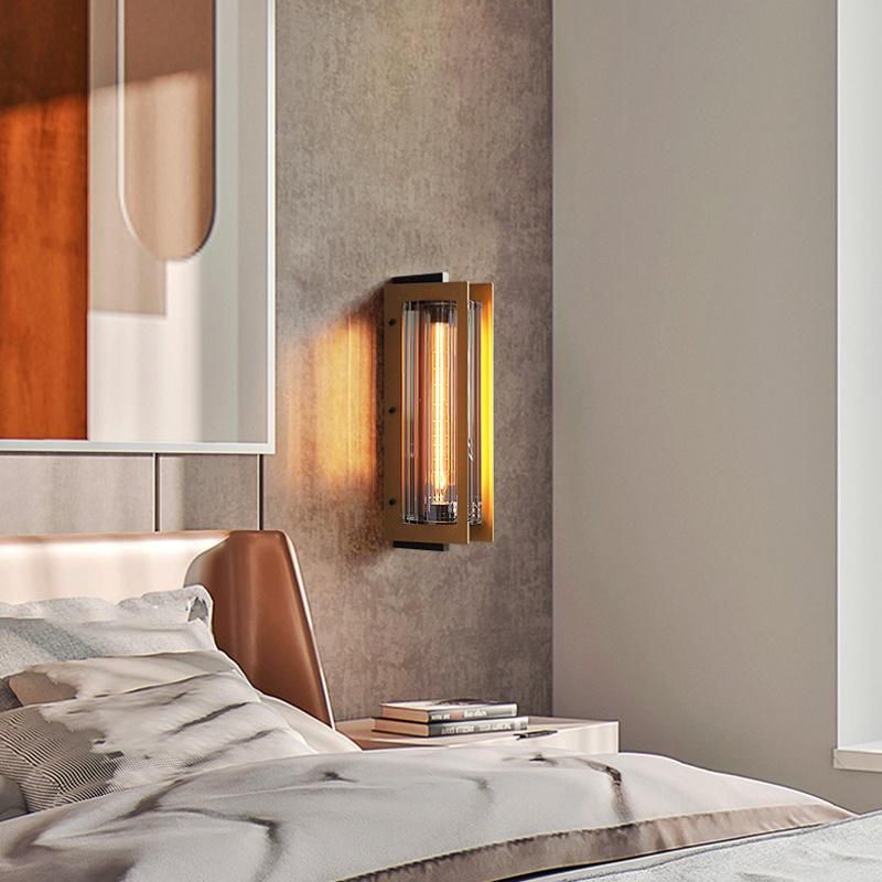 Light Luxury Wall Lamp Corridor Lamp Mirror Headlamp Retro Glass Bedside Light